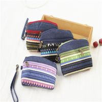 ۩ Ethnic Women Canvas Coin Purse Female Wallets Women Zipper Coin Purses Children Storage Pocket Bags Pouch porte monnaie femme