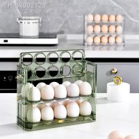 ✴ New Egg Refrigerator Storage Box Can Be Reversible Three Layers of 30 Egg Cartons Home Kitchen Egg Tray Multi-layer Egg Rack