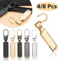 ㍿ 8/4Pcs Metal Detachable Zipper Pull Replacement Zipper Slider Puller Repair Kit for Clothes DIY Sewing Bags Jacket Pants Jeans