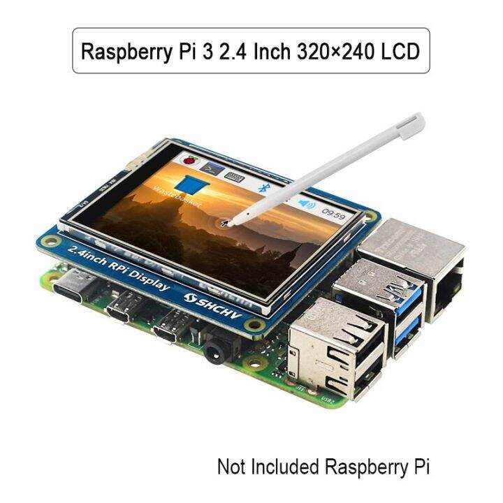 Raspberry Pi 4 Model B 2.4นิ้วจอ LCD หน้าจอสัมผัส,หน้าจอ320 × 240สำหรับ ...