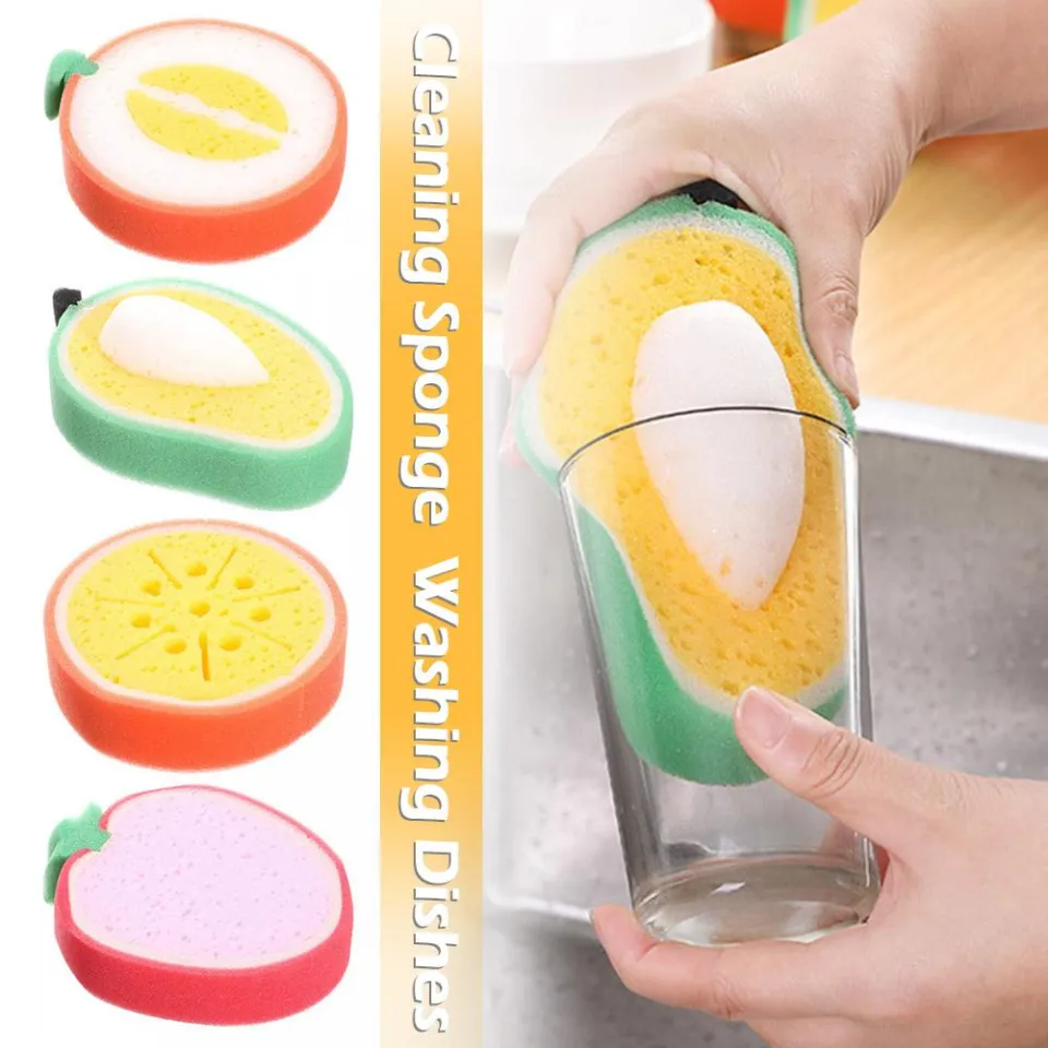 Creative Fruit Cleaning Sponge Washing Dishes Wipe Household