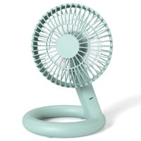 Mini Oscillating Desk Fan 4 Speeds USB Powered Portable Battery Operated Rechargeable Fans for Home Office