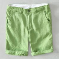 100% Pure Linen Shorts Fpr Men Summer New Fashion Loose Beach Holiday Shorts Man Casual Shorts Plus Size Y2894