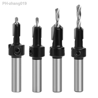 8/10mm Round Shank Countersink Drill Bit High Speed Steel Milling Cutter Wood Metal Hole Cutter Woodworking Drilling Tools