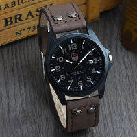 Brand men watch New mans clock Mens Date Leather Strap watches Sport Quartz Military Wristwatch relatio masculine 4 color