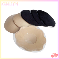 [KUNLIAN] 1คู่ Sexy Bra Pad สามารถนำกลับมาใช้ใหม่ได้ self adhesive ซิลิโคนเต้านม Pad สติกเกอร์หน้าอก