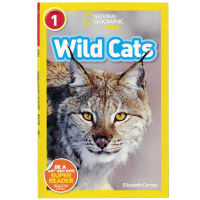 Original English Picture Book National Geographic Kids Readers: wild cats National Geographic graded reading level 1 English Enlightenment picture book for young children