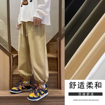 [COD] Workwear mens trousers pure spring and autumn new trendy brand casual loose sports men