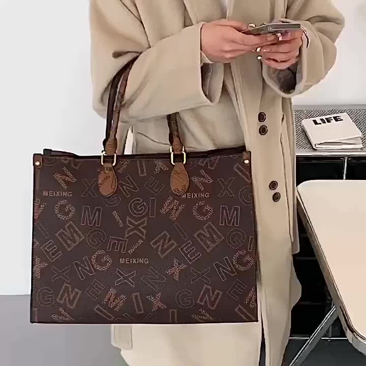 2023 New Women Large Capacity Luxury Designer Tote Purses Handbags For  Young Gilrs Bolsa Feminina Lady Double-sided Pattern Bags