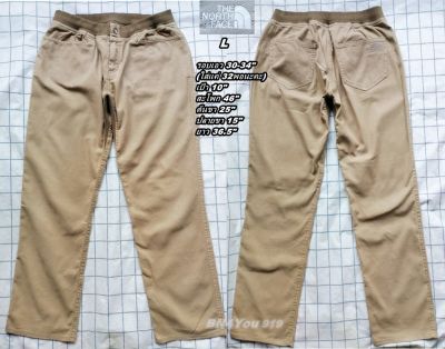 The North Face Chino Pants กางเกงลำลองผ้าชิโน-สีน้ำตาลเบจ ไซส์ L 30-34"(สภาพเหมือนใหม่)-หญิง