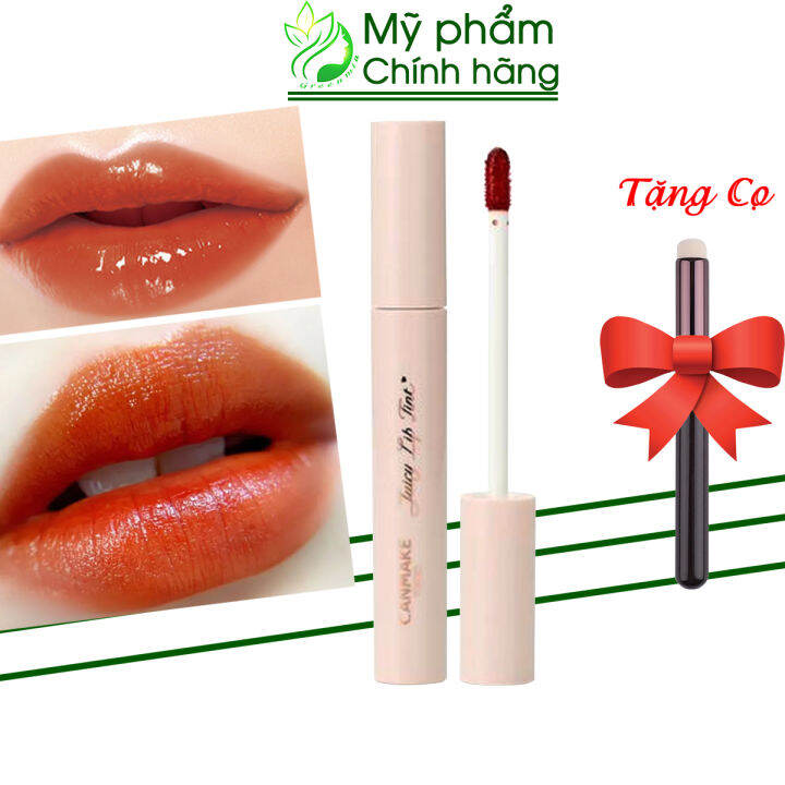 Son Tint Canmake Juicy Lip Tint Tokyo Nhật Bản Màu 03 Orange Brulee Nâu Cam Cháy Lâu Trôi Bền