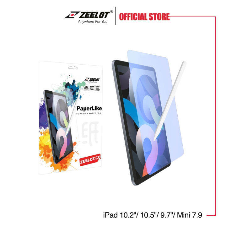 Zeelot AntiBlue Ray Paperlike Screen Protector for iPad 10.2"/ 10.5
