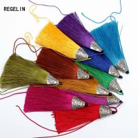 【YF】♝๑  REGELIN Mixed Color Polyester Thread Tassel 5pcs 80mm for Pendant Chain Charms Finding