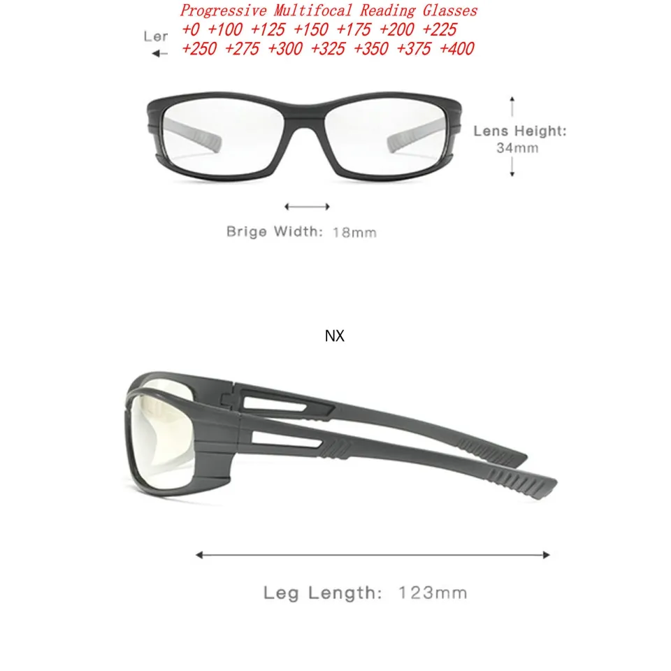 Oversized Quality Progressive Multifocal Reading Glasses Men Outdoor  Photochromic Presbyopic Glasses Women UV400 NX - AliExpress