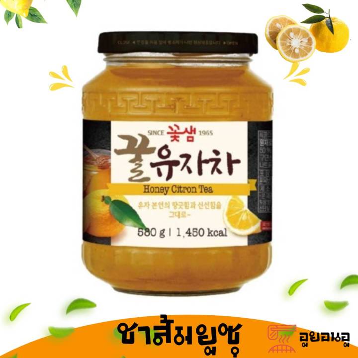 พร้อมส่ง-ชาพุทรา-ผสมน้ำผึ้ง-kkot-shaem-honey-jujube-tea-580g-ชาเกาหลี-original-ชาผลไม้-ชาส้มยูสุ-ชายูสุ