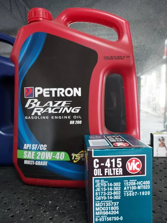 DIY Change Oil Petron Blazing Gasoline Engine Regular Oil 20W40 API SF