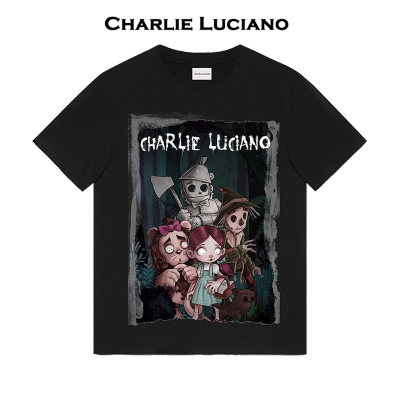 เสื้อยืด Charlie Luciano ฤดูร้อนแขนสั้น Unisex CL แขนสั้น