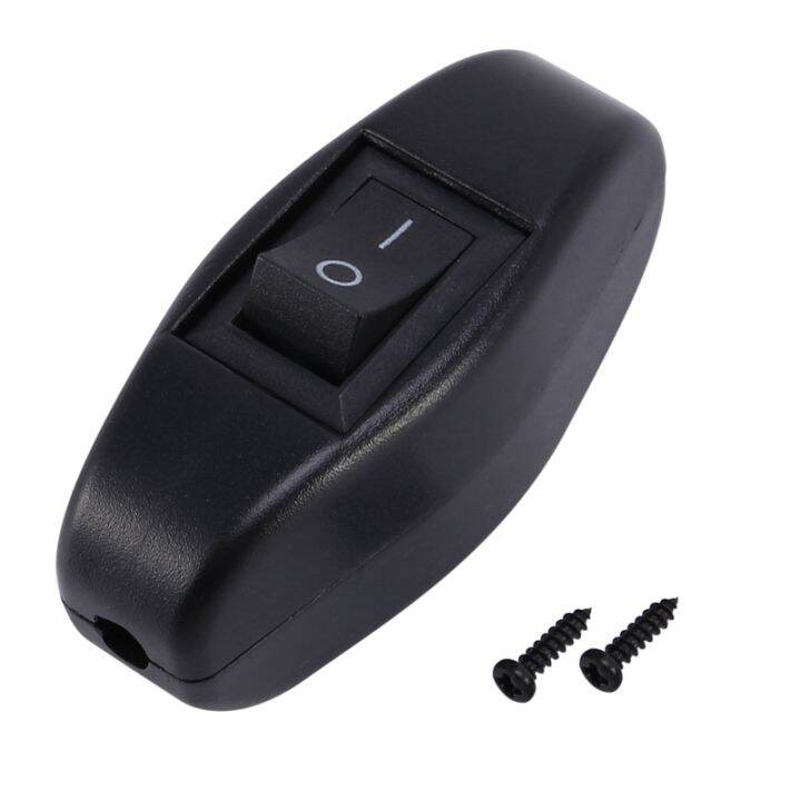 Black Bedroom On Off Button In Line Switch 6A/250VAC 10A/125VAC ...