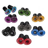 1Pair Mountain Road Bike Handlebar End Expansion Plugs Aluminum Alloy Handle Bar End Cap MTB Bike Grip Cover Bicycle Accessories Handlebars