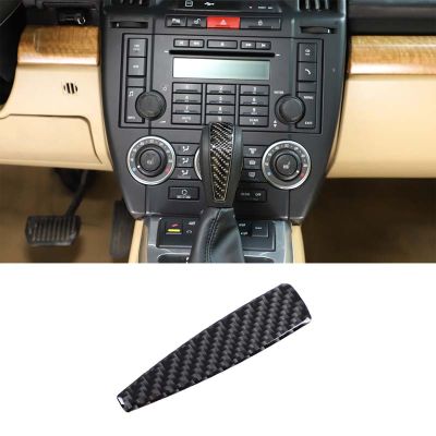 สำหรับ Land Rover Freelander 2 LR2 2007-2012รถเกียร์ Shift Knob Head Cover Trim สติกเกอร์คาร์บอนไฟเบอร์อุปกรณ์ตกแต่งภายใน