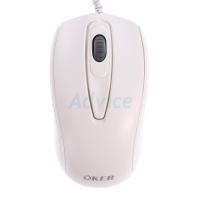 OKER เมาส์ USB Optical Mouse (I-239) White