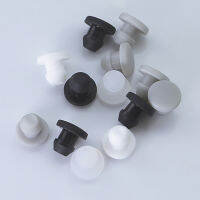 【2023】0pcs Silicone Rubber Hole Caps 2.533.54mm Solid T-type Plug Cover Snap-on Gasket Blanking End Cap Seal Stopper