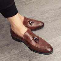 Men Casual Shoes Breathable Leather Loafers Business Office Shoes For Men Driving Moccasins Comfortable Slip On Tassel Shoe