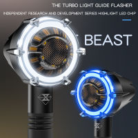 SPIRIT BEAST Motorcycle Warning Light Highlight Retro Scooter Universal Modified Accessories Motorbike Led Daytime Running Light