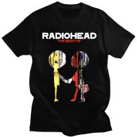 Radiohead Best Vintage Rock Band Radiohead Tshirt Hop T Shirt Mzik Albm Print Tee Shirt Men Women Shirts 100% Cotton