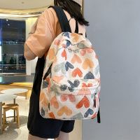 School bag female summer ins style Korean version forest junior high school backpack girl college student simple cute