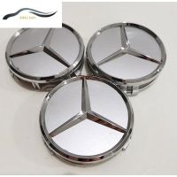 XINFAN สำหรับ Mercedes, Benz, Merz,ฝาปิดส่วนกลางล้ออุปกรณ์กีฬา; ขนาด75มม.; ฝาครอบล้อดุมยางฝาครอบขอบล้อ