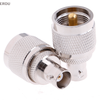 ERDU 1x UHF MALE PL259 PL-259เสียบเข้ากับ BNC FEMALE JACK RF COAXIAL ADAPTER CONNECTOR