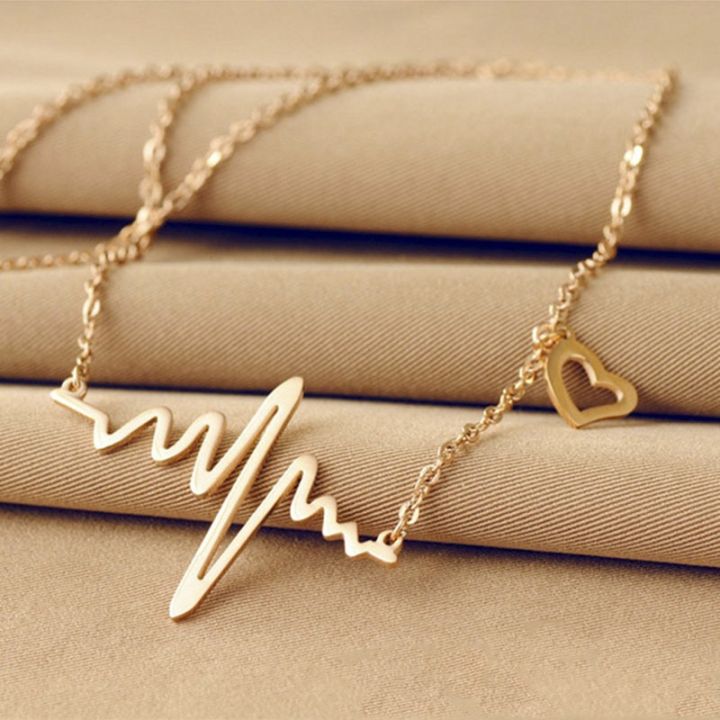 jdy6h-fashion-jewelry-cardiogram-pendant-zinc-alloy-wave-shape-women-love-choker-necklace