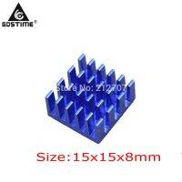 【CW】 8pcs/set Gdstime Blue IC LED VGA Card DDR for Xbox360 Heat Sink Cooling Cooler Heatsinks 15 x 8mm