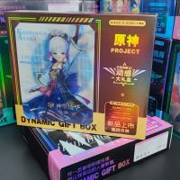 Anime Game 3D Dynamic Gift Box Genshin Impact Theme Big Box Include Postcard Photo Frame Poster Badge Toy Gifts