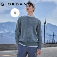 Giordanoผู้ชาย เสื้อสเวตเตอร์คอกลม อ้วนทวิสต์ Free Shipping 18052613