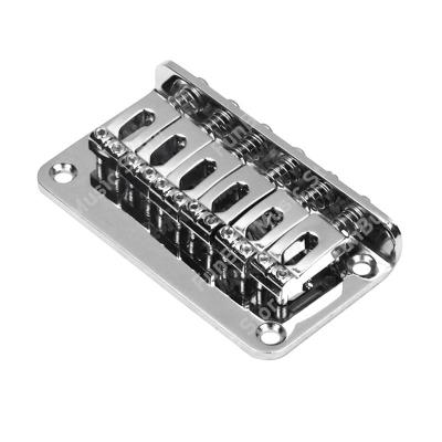 ‘【；】 6 Saddle Hardtail Bridge Top Load 78Mm Electric Guitar Bridge With Screws Heavy Guitar Accessories