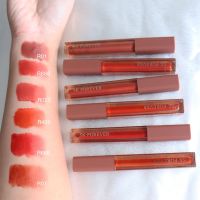 FV Velvet soft Fog Lip Glaze-Peach 3in1  ลิปกลอส เนื้อแมท ปกปิดสีริมฝีปากจริง ไม่หนักปาก ลิปแมทต์ ลิปจุ่ม ลิปแมท เนื้อดินน้ำมัน