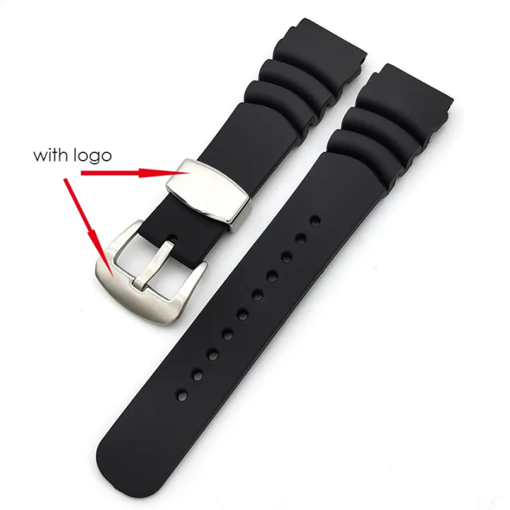 20mm 22mm Silicone Watch Band for SEIKO Diving 007 Abalone Canned Resin  Watch Strap Ring Buckle Clasp Pin Buckle with Seiko Logo | Lazada PH