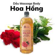 Dầu Massage Body Hoa Hồng Pháp chuyên dùng Spa ACENA trơn tay 1000ml