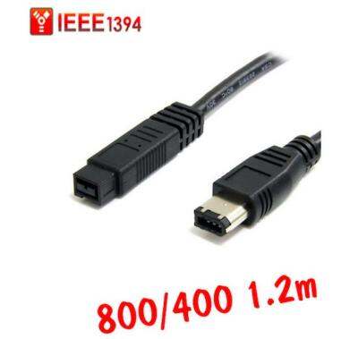 สายแปลง IEEE firewire1394 800ไป400 6pinหัวใหญ่ความยาว 0.50cm ใช้กับ Macbook และ อื่นๆ