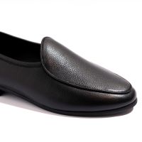 MARS PEOPLES - Belgian loafers สีดำ หนัง Grain calfskin