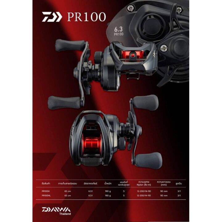 รอกหยดน้ำ-daiwa-pr-รอกเบท-มีใบรับประกันทุกตัว