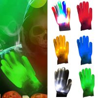 【YD】 Glowing Gloves Colorful In The Dark Mitten Flashing for Dancing