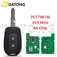 JHTJHNDTGFJHND Datong World รถ Remote Key สำหรับ Renault Sandero Dacia Logan Lodgy Dokker Duster Trafic Clio4 4A PCF7961M 433 FSK Smart Control