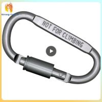 Gray Outdoor Tin Alloy Aluminum D-type Mountaineering Keychain Tipo D