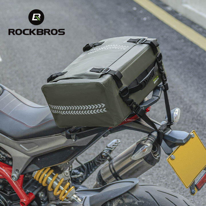 ROCKBROS Motorcycle Trunk Bag Large Capacity Waterproof Luggage Bag 30L ...