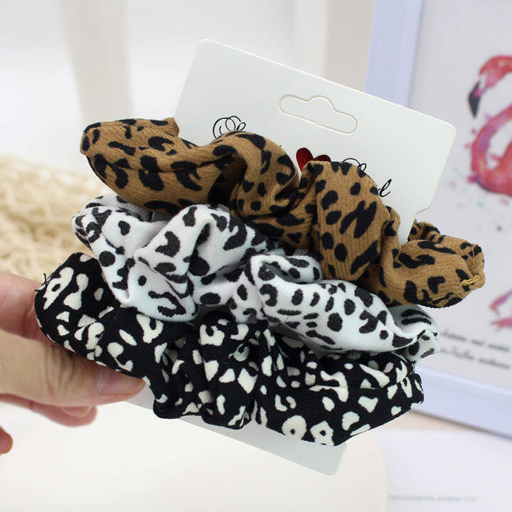 236Lot Fashion Simple Basic Elastic Hair Bands Ponytail Holder Leopard Scrunchies Headband For Girl Women Hair Accessorie Set