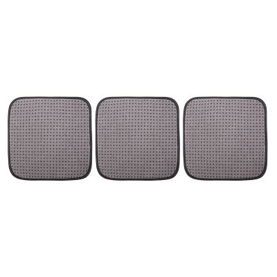 (3-Pack) Microfiber Ground Ball Towel - 8 Inches x 8 Inches Premium Quality Ground Ball Shammy Pad with Easy-Grip Dots