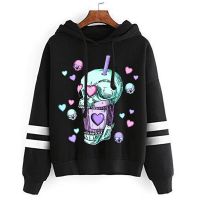 2022 New Pastel Goth Print Sweatshirts Womens Long Sleeve Clothing Unisex Pullovers Harajuku Autumn Multicolor Pullover Hoodies